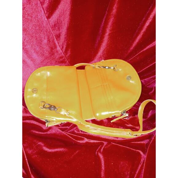 Giorgio Del Re Genuine Leather Saddle Crossbody Handbag Italian 9x7.5" - Picture 5 of 11